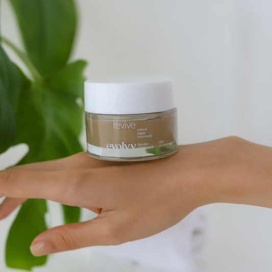 Revive Yüz Bakım Maskesi, Gözenek Temizleyici, Cilt Dengeleyici, Işıltı Verici, Kaolin Kil, Spirulina, Portakal, Doğal, Vegan