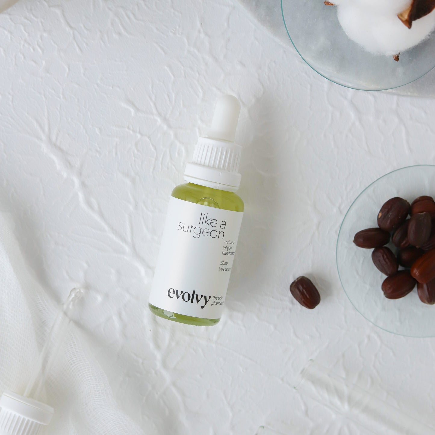 Like a Surgeon Serum – Gece Onarımı için Besleyici Serum, Doğal ve Temiz İçerik