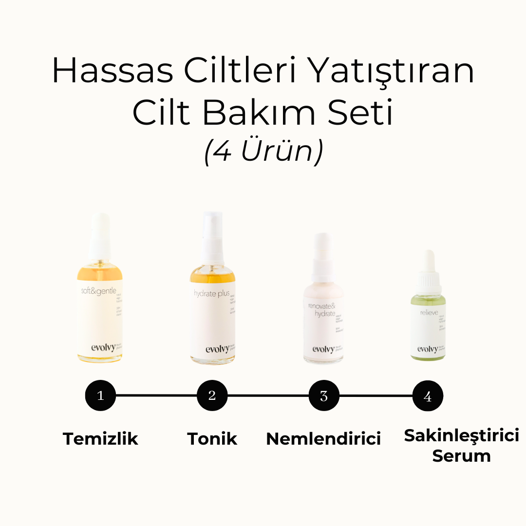 Natural Skin Care Routine Set for Sensitive Skin