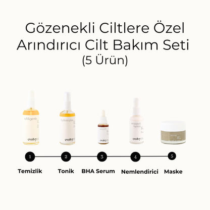 Natural Skin Care Routine Set for Blackhead &amp; White Button (Comedone)