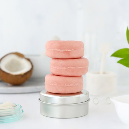 HEDİYELİ Saç Bakım Seti: Katı Şampuan, Katı Saç Kremi ve Metal Saklama Kutusu, Doğal, Sürdürülebilir, Vegan, Ekolojik, Atıksız