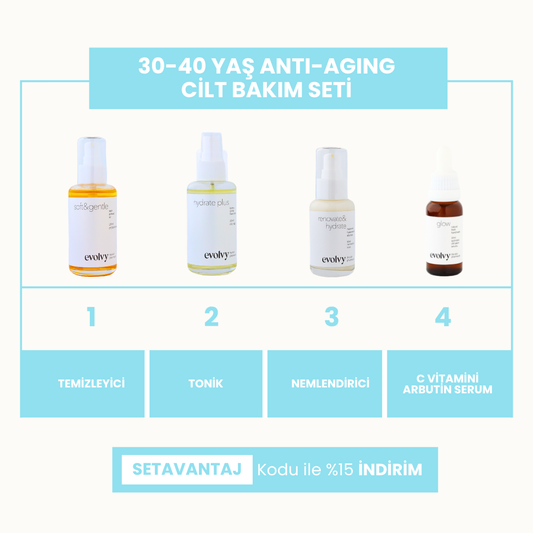 Anti-Aging Effective Natural Skin Care Routine Set (30-40 Ages)