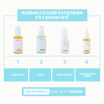 Natural Skin Care Routine Set for Sensitive Skin