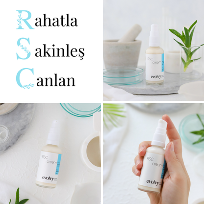 RSC Cream: Hassas Ciltler İçin Bariyer Güçlendirici, Yoğun Nemlendirici, Rozalı Cilt Dostu , %100 Doğal ve Temiz İçerik