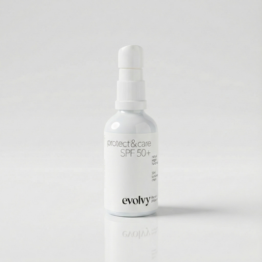 Protect & Care SPF 50+: Leke Karşıtı & Nemlendirici Güneş Koruyucu, Roza Dostu, Doğal & Temiz İçerik