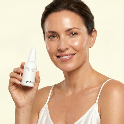 Protect & Care SPF 50+: Leke Karşıtı & Nemlendirici Güneş Koruyucu, Roza Dostu, Doğal & Temiz İçerik