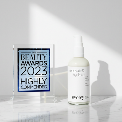 Renovate & Hydrate: Ödüllü Bariyer Güçlendirici Su Bazlı Nemlendirici Krem, Roza Dostu, %100Doğal& Temiz İçerik