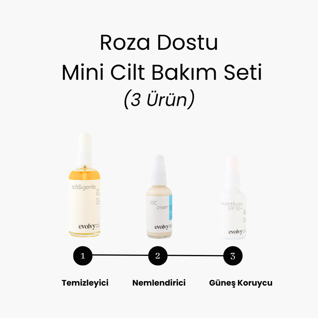 Kızarıklık ve Hassasiyete Karşı Destek 3'lü Ekonomik Cilt Bakım Seti – Hassas ve Kızaran Ciltler İçin Özel Rutin, Eczacı Formülasyonu, Doğal ve Vegan