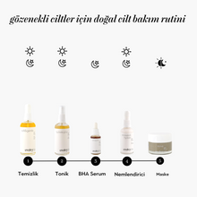 Görseli Galeri görüntüleyiciye yükleyin, Siyah Nokta &amp; Beyaz Buton (Komedon ) için Doğal Cilt Bakım Seti
