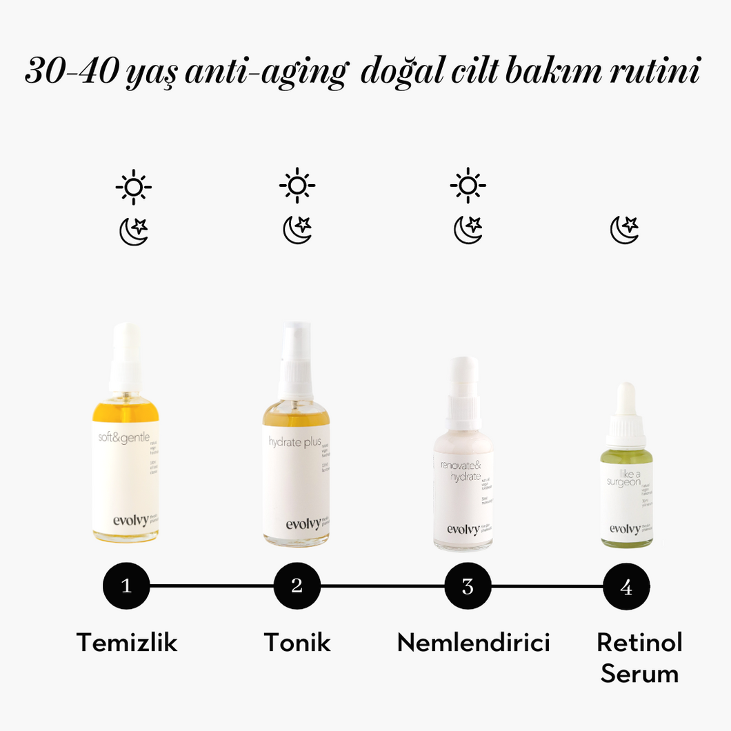 Anti-Aging Effective Natural Skin Care Routine Set (30-40 Ages)