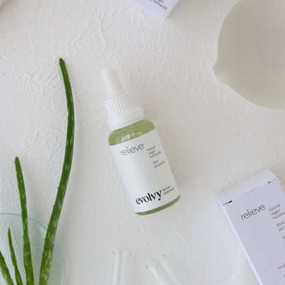 Relieve: Tahriş ve Yanma Hissine Karşı Onarıcı Bakım Yağı, Roza Dostu, %100 Doğal & Temiz İçerik